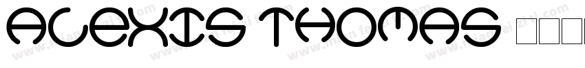 Alexis thomas字体转换